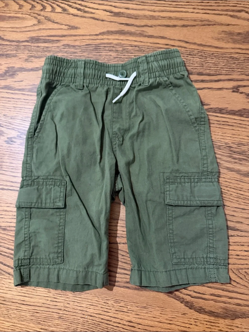 The Children's Place Olive Green & Navy Cargo Shorts Set